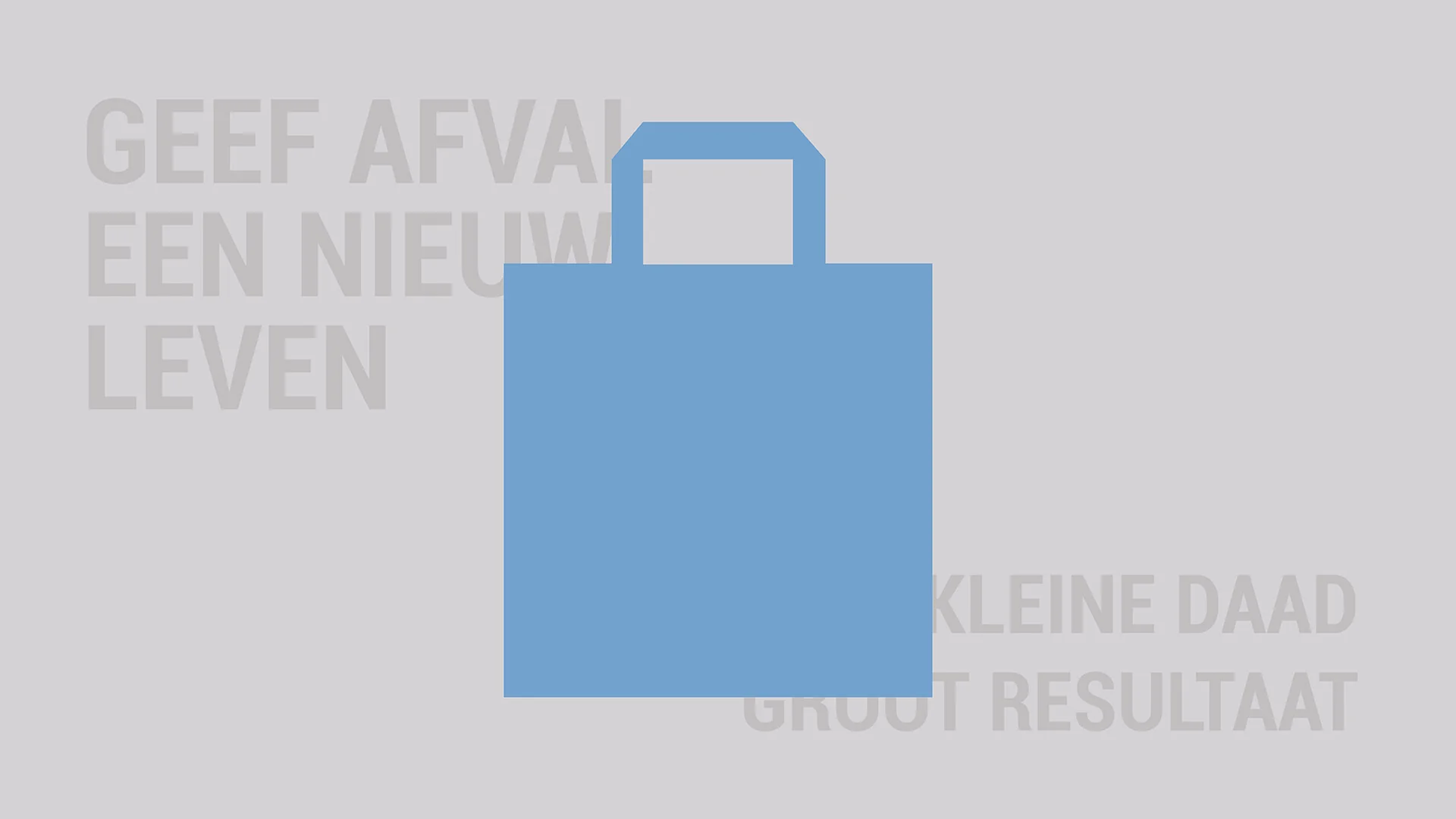 Geef afval een nieuw leven mockup tas