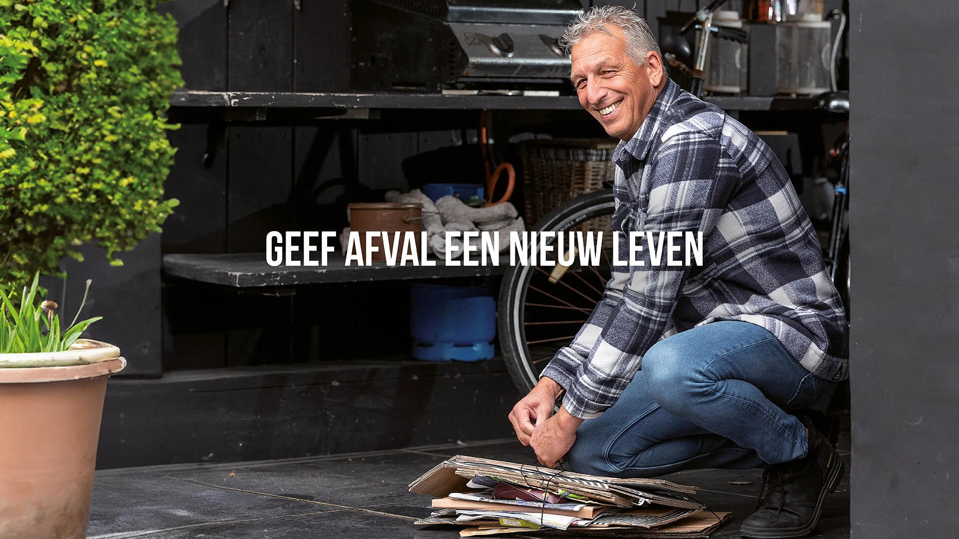 Geef afval een nieuw leven fotografie