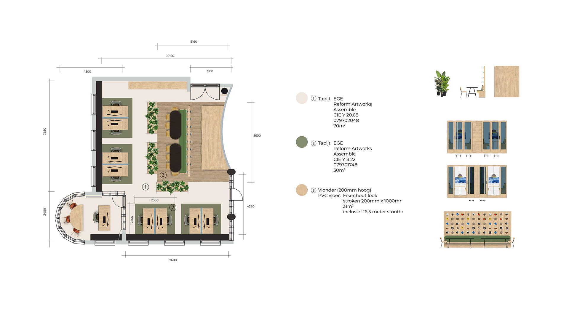 Van Den Berghe kantoor tafel
